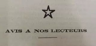 Photographie "Avis à nos lecteurs", tirée de la revue, L’étoile du Général Boulanger. Cote 70S64 © Archives du Sénat